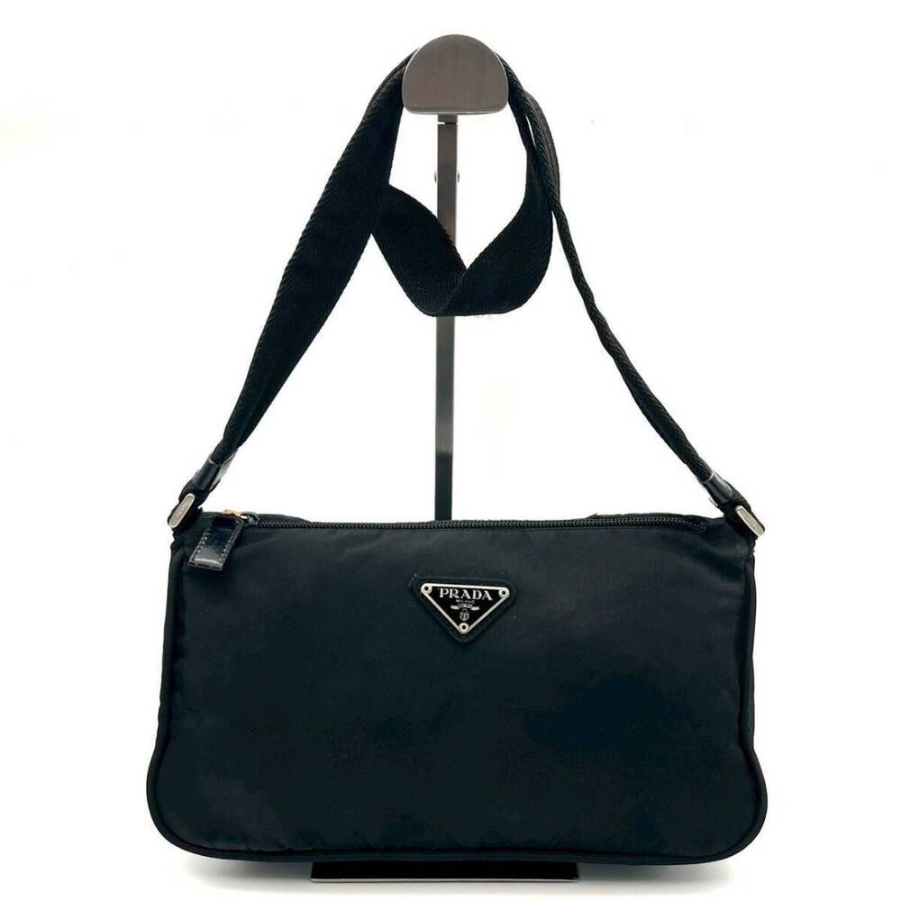 PRADA MILANO DAL Shoulder Bag Black